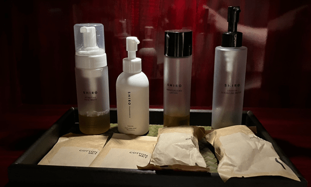 プライベートサウナGiraffeのアメニティ