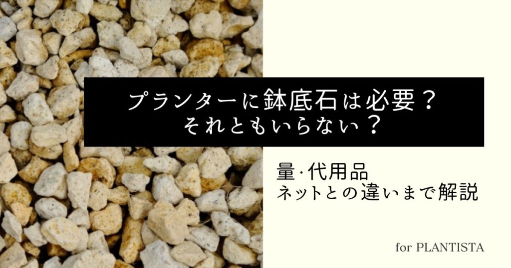 プランターに設置する鉢底石のアイキャッチ